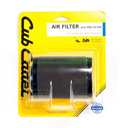 Mtd Air Filter W/Prefi 490-200-C070